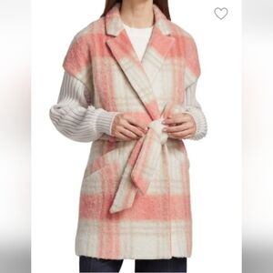 Cinq A Sept Aretha Coat Dark Salmon
